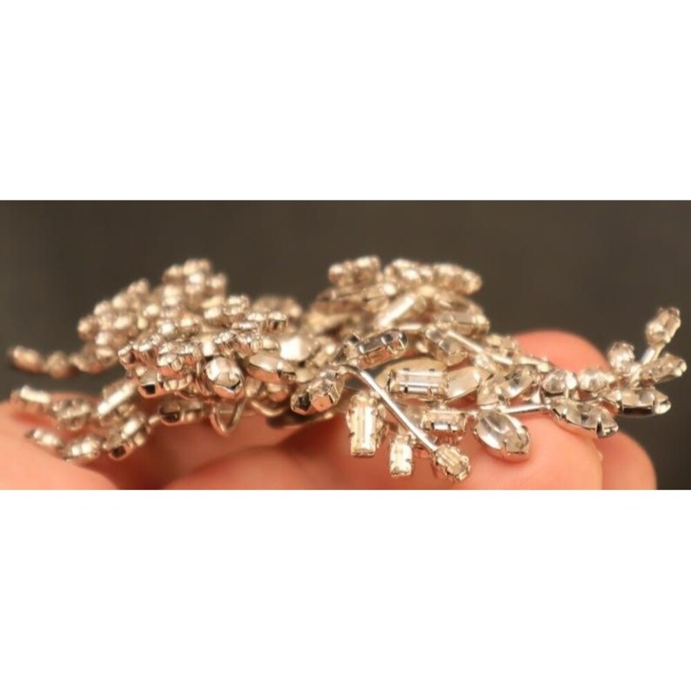 Schoffel Schreiner Rhinestone Brooch Vintage Austria Pin - Picture 9 of 10